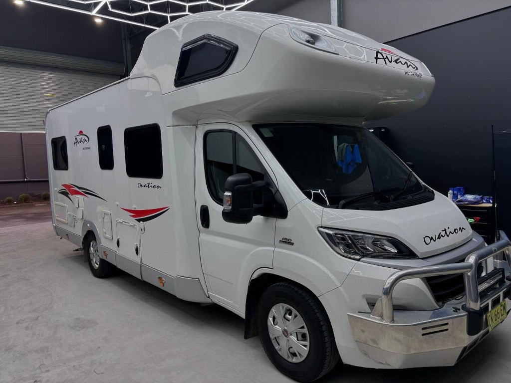 Avan Ovation motorhome before and after ceramic paint protection at Coastline Car Detailing, after