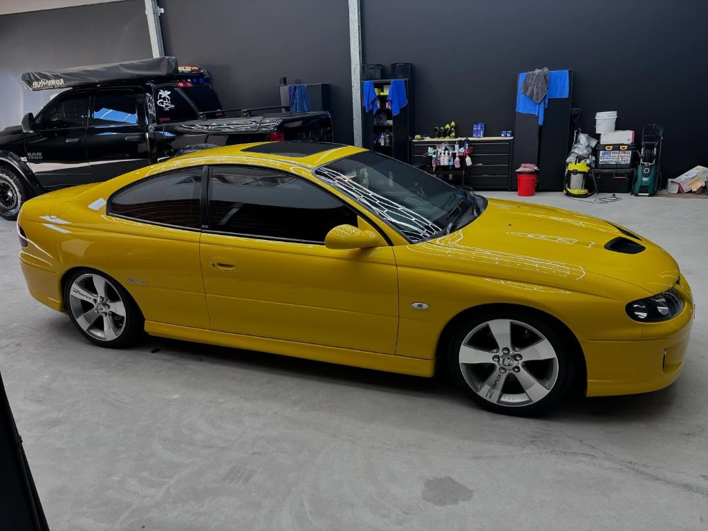 Holden Monaro before and after ceramic coating gloss restoration, after