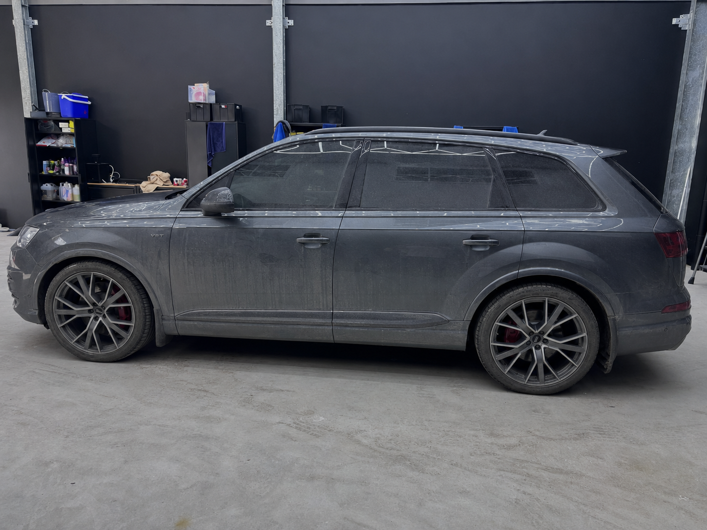 Audi SQ7 before and after workshop ceramic coating application, before